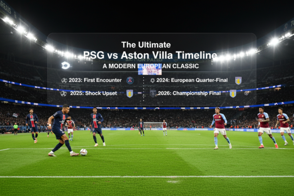 psg vs aston villa timeline