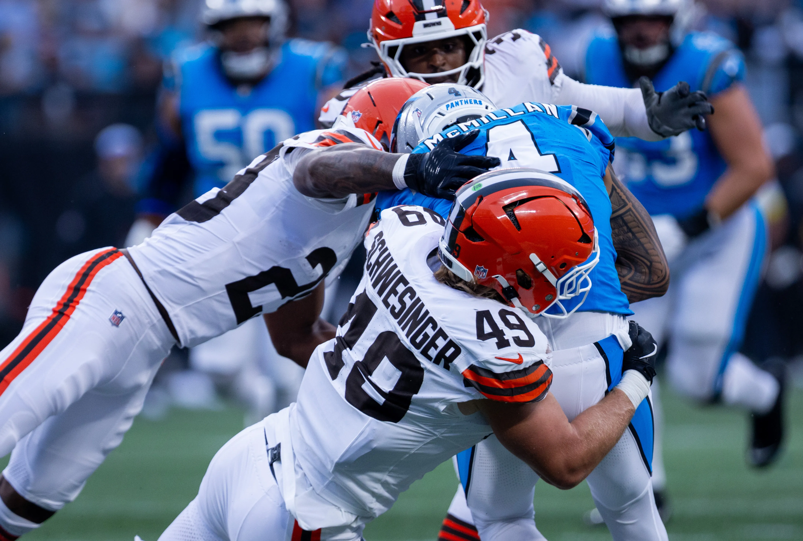 carolina panthers vs cleveland browns match player stats
